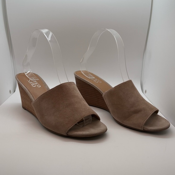 Franco Sarto Tan Wedge Sandals McKenna
